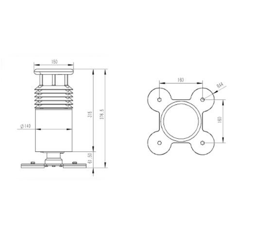 五要素車載氣象站 五要素車載氣象站